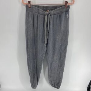 Free People movement Gray Elastic Tie Waist sweatpant Jogger pant womens S NWT